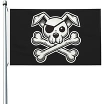Dogs Pirate Flag 3x5 Ft Animal Pirate Flags for Home Outdoor Indoor Garden Home Decoration Banner 2