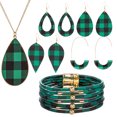 thumbnail image 1 of 1PCS Collier Pendentif Mode Femme 4 Ensembles Boucles d'Oreilles et 1 PCS Bracelet, 1 of 8