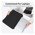 thumbnail image 3 of Suitable for 14-inch to 16-inch black laptop sleeve, wear-resistant and shock-proof sunshade privacy cover, portable outdoor foldable storage computer bag, 3 of 7