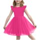 thumbnail image 1 of Vestido de Verano de Manga Corta Moda Primavera Y Verano Manga Corta Cuello Redondo Falda de la Princesa Ruffle para Diario, Viajes, Hogar, Vacaciones, Fiesta de Cumpleaños, 1 of 7