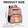 thumbnail image 7 of KUIFORTI Mushroom Frog Toddler Backpack Girls Kids School Bag with Multiple Storage Pockets Adjustable Straps 13.5 Inch for Preschool Kindergarten School Supplies, 7 of 7