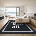 thumbnail image 3 of ODIKA 5'x7' Machine Washable Non-Slip Area Rug, Minimalist Black High Traffic Rug with Pad, Black, 1053024, 3 of 8