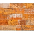thumbnail image 1 of Ahgly Company Indoor Rectangle Contemporary Orange Red Patchwork Area Rugs, 5' x 7', 1 of 6