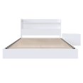 thumbnail image 2 of Nexera Harper 3-Piece Floating Platform Bedroom Set, White, Double, 2 of 8