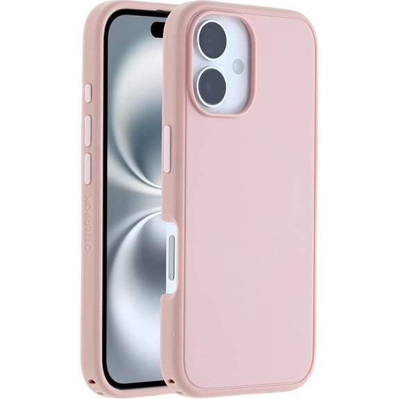 OtterBox iPhone 16 - Symmetry MagSafe Case - Ultra-Slim - Raised Edges Protect Camera & Screen - Ballet Shoes (Pink)