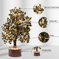 thumbnail image 2 of Tiger Eye Crystal Tree - Healing Crystal Bonsai Tree Room Decor Office Desk Decor, 2 of 5