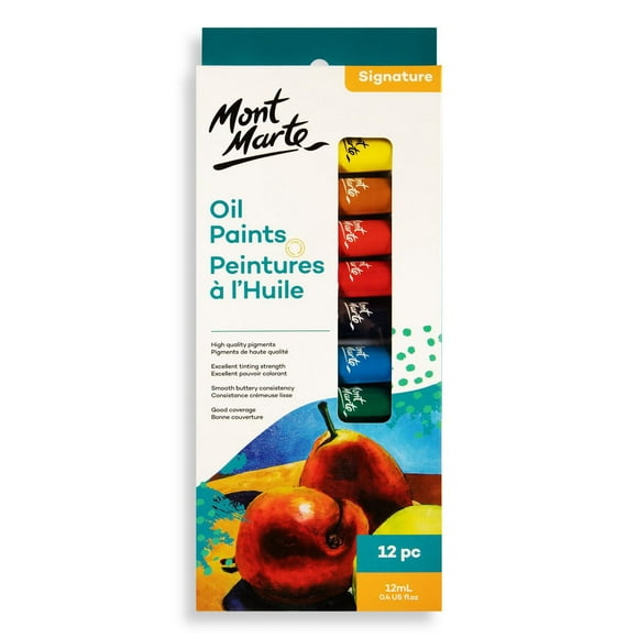 MONT MARTE Oil Paints Set- 12ml each - 12pcs