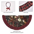thumbnail image 4 of Pofeuu Vintage Floral Vase A Print Christmas Tree Skirt Tree Skirt Ornaments Soft Plush Christmas Tree Mat for Decorations Holiday Party Indoor Outdoor-30", 4 of 6