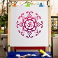 thumbnail image 5 of 1pc Mandala Round Flower Templates Reusable Plastic Drawing Painting Stencils Template, 5 of 9