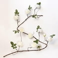 thumbnail image 4 of Arreglo floral del follaje de colgante de de la peonía artificial Blanco, 4 of 9