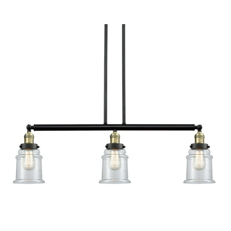 

Innovations Lighting 213-S Canton Canton 3 Light 39 Wide Linear Chandelier - Black /
