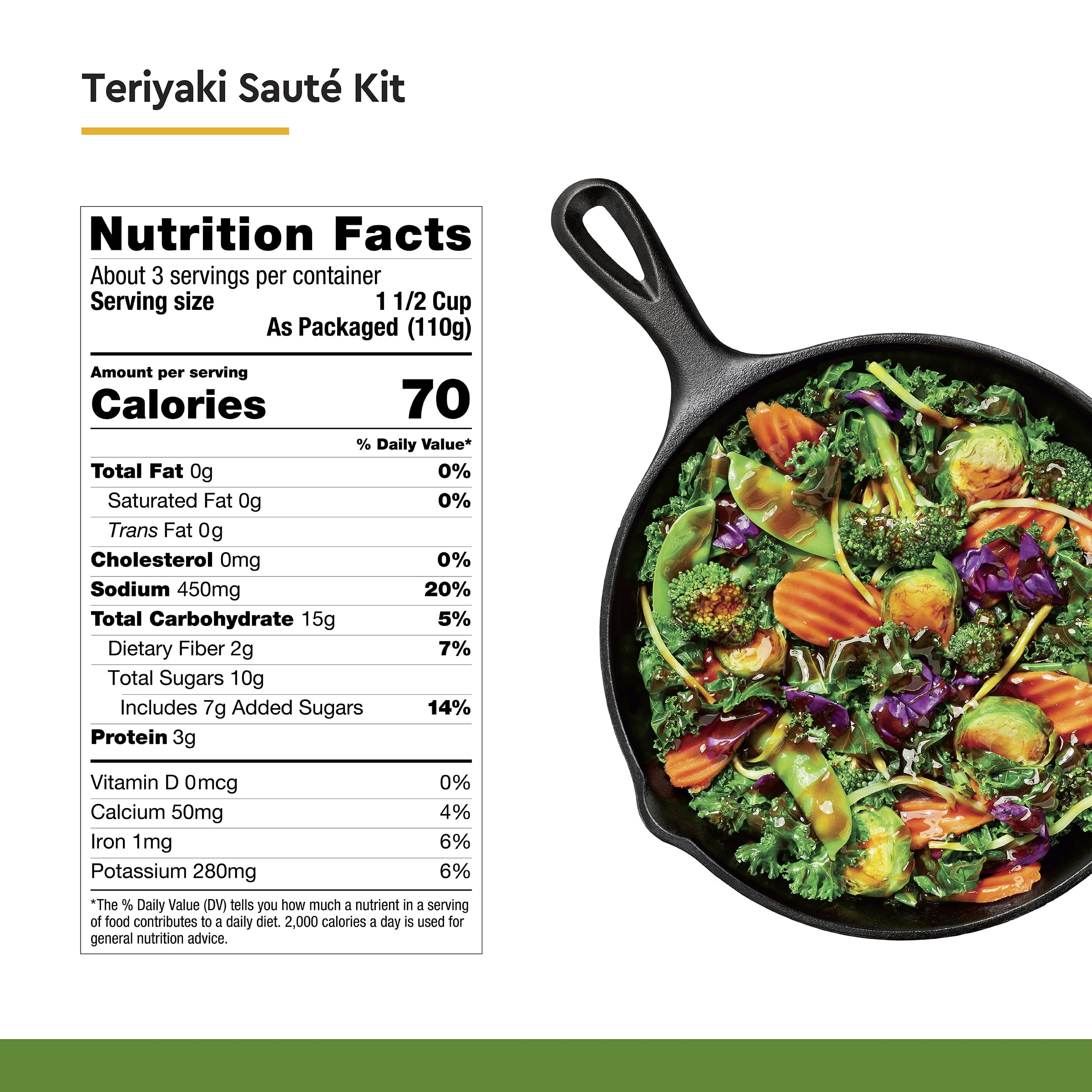 Taylor Farms Teriyaki Stir Fry Kit Packaged Meal, 12.5 oz