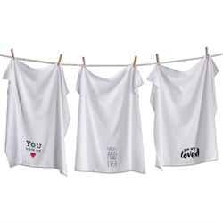 - Tag love notes flour sack dishtowel set of 3 #206904