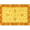thumbnail image 1 of Ahgly Company Machine Washable Indoor Rectangle Oriental Yellow Traditional Area Rugs, 6' x 9', 1 of 4