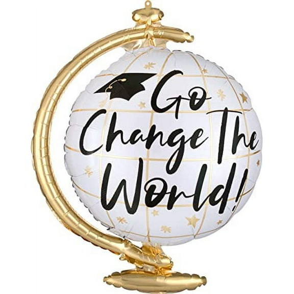 Go Change the World Grad 33 Inch Foil Mylar Balloon [40916]