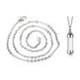 thumbnail image 5 of Blood Vial Necklace Cremation Urn Necklace Ashes Holder Tube Necklace Pendant, 5 of 5