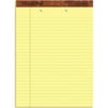 TOPS The Legal Pad Ruled Perf Pad Legal/Wide 8 1/2 x 11 3/4 Canary 50 Sheets 7531