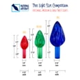 thumbnail image 2 of National Artcraft LARGE Twist-Style Ceramic Christmas Tree Light Ornaments - 25/pack (Green), 2 of 7