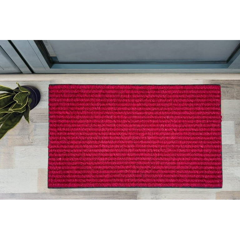 Coir Coco Loop Welcome Door Mat | Doormats Online 18 x 30 Inches / Maroon