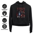 thumbnail image 4 of Popfunk In A Violent Nature Johnny Bootleg Style Women's Cropped Hoodie Pullover Sweatshirt, Black, 2X-Large, 4 of 5