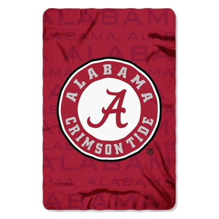 Alabama Crimson Tide Plush Throw - NCAA - Alabama Crimson Tide , “Shadow” 40”x 60” Fleece Throw
