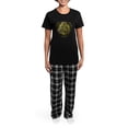 thumbnail image 4 of CafePress - Green Celtic Triquetra Women's Dark Pajamas - Women's Short Sleeve Print T-Shirt and Pants Dark Cotton Pajama Set, 4 of 7