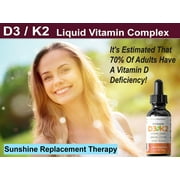 Vitamin D3 Liquid Complex Organic D3 K2 5000iu 270 Servings from Herbal Nutrition