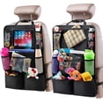 thumbnail image 1 of Backseat Car Organizer, Kick Mats Back Seat Protector with Touch Screen Tablet Holder, Back Seat Organizer for Kids, Travel Accessories with 9 Storage, 1 of 4