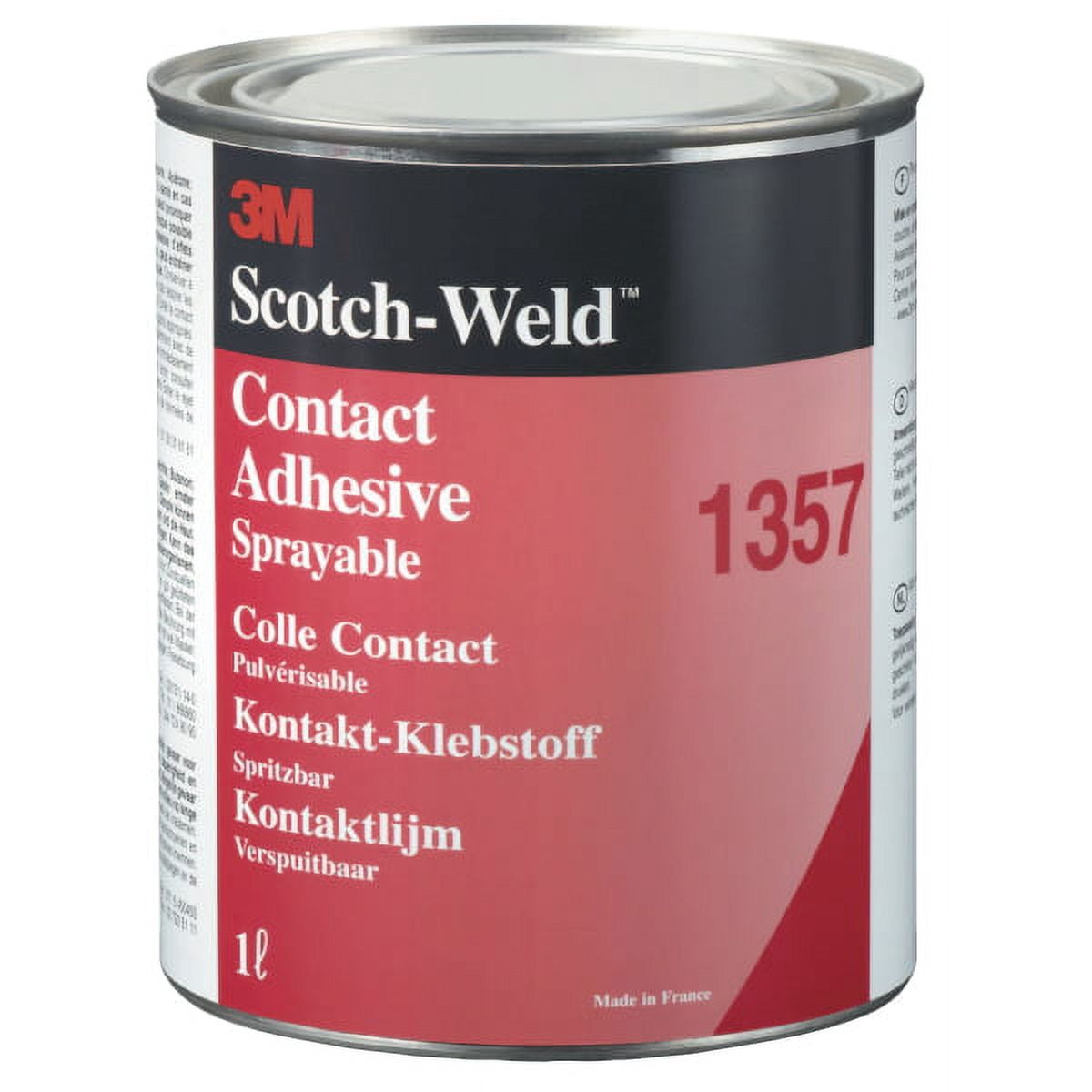 3m Neoprene High Performance Contact Adhesive 1357 Gray-green, 1 Quart, 12 Per Case