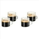 thumbnail image 1 of Juego de 4 Tazas de Café Expreso, Tazas de Doble Boquilla de 4 Onzas, Vasos de Chupito de Café Expreso, de Leche con Asa, Vidrio Transparente, Café Expreso, 1 of 5