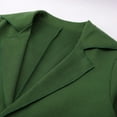 thumbnail image 6 of Ediodpoh 2025 Autumn Winter Women's Solid Color Cardigan with Lapel and Pocket Mid Length Coat Cardigan Sweaters for Women Green XL, 6 of 8