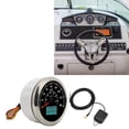 thumbnail image 1 of GPS Speedometer, High Accuracy Weather Resistant Odometer 80MPH Anti Fog Energy Saving Rustproof with Colorful Backlight for Boat for Car for RV White,Black, 1 of 7