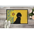 thumbnail image 2 of Carolines Treasures WDK5460MAT 18 x 27 in. Summer Sunflowers Standard Black Poodle Indoor or Outdoor Mat, 2 of 7