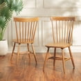 thumbnail image 2 of Safavieh Parker Traditional Wood Dining Side Chairs, Walnut (Set of 2), 2 of 8