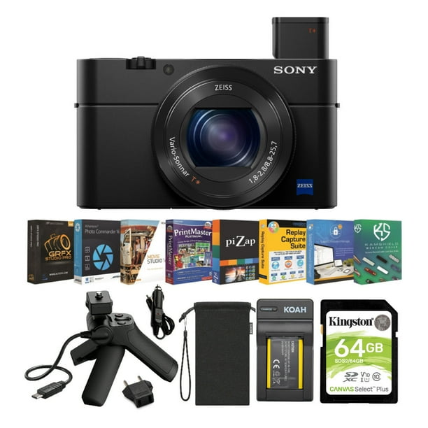 Sony Cyber Shot Dsc Rx100 Iv Content Creator Kit With Vct Sgr1 Shooting Grip Walmart Com Walmart Com