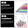 thumbnail image 3 of 24pcs Plastic Pen Refill Replacements Student Stationery Bullet Pen Refills, 3 of 3