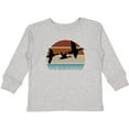 thumbnail image 3 of Inktastic Duck Hunting Retro Sunset Hunter Boys or Girls Long Sleeve Toddler T-Shirt, 3 of 5
