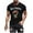 Black, variant on MELDVDIB Mens T-Shirts Fashion Printed Fashion Casual Slim Summer Tops Short Sleeve Shirts Light Weight Comfy Crewneck Tees