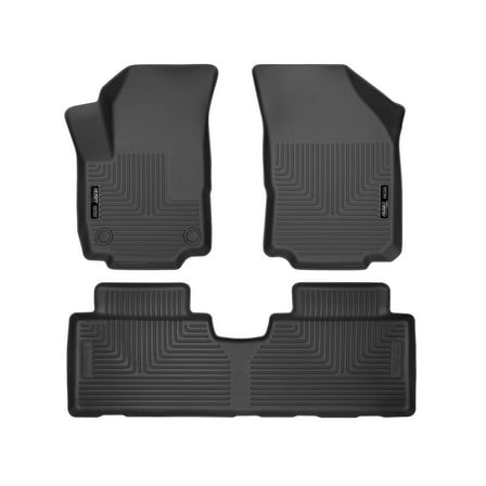 Husky Liners 99131 Weatherbeater Floor Mats Fit 2018-2024 Chevy Equinox - Front/2nd Seat - Black