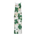 thumbnail image 7 of lcziwo St. Patrick's Day Sleeveless Overalls for Women Spring Casual Cotton Comfy Jumpsuits Cute Shamrock Print Rompers Loose Fit Wide Leg One Piece Pants Trousers Multicolor L, 7 of 7