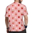 thumbnail image 2 of Wukai Strawberries Print Men's Short-Sleeved Mesh T-Shirt,Quick-Dry Short Sleeve Workout T-Shirt-Large, 2 of 8