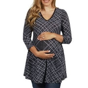 Angle View: 24/Comfort Apparel Hillsborough Maternity Tunic Top -- Available in Plus Sizes