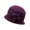 Dark Purple, variant on Hats Beret Hats For Women Wool Mother Hat Outdoor Warm Windproof Wool Basin Hat Women's Flower Topper Hat