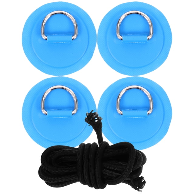 1 Set Inflatable Boat D-ring Patches Kayak D-Ring Pads Patch D Rings for Boat Kayak Accessories