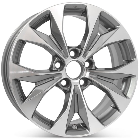 New 17" x 7" Replacement Alloy Wheel for 2012-2014 Honda Civic Si 64025 Charcoal Machined