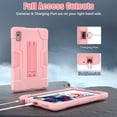 thumbnail image 7 of ELEHOLD Rugged Hybrid Case for Lenovo Tab M9 9.0"(TB-310FU, 2023), Tri-Layers Hard PC Soft Silicone Hidden Kickstand Anti-Scratch Shockproof Heavy Duty Case for Kids Men Women,Rosegold, 7 of 7