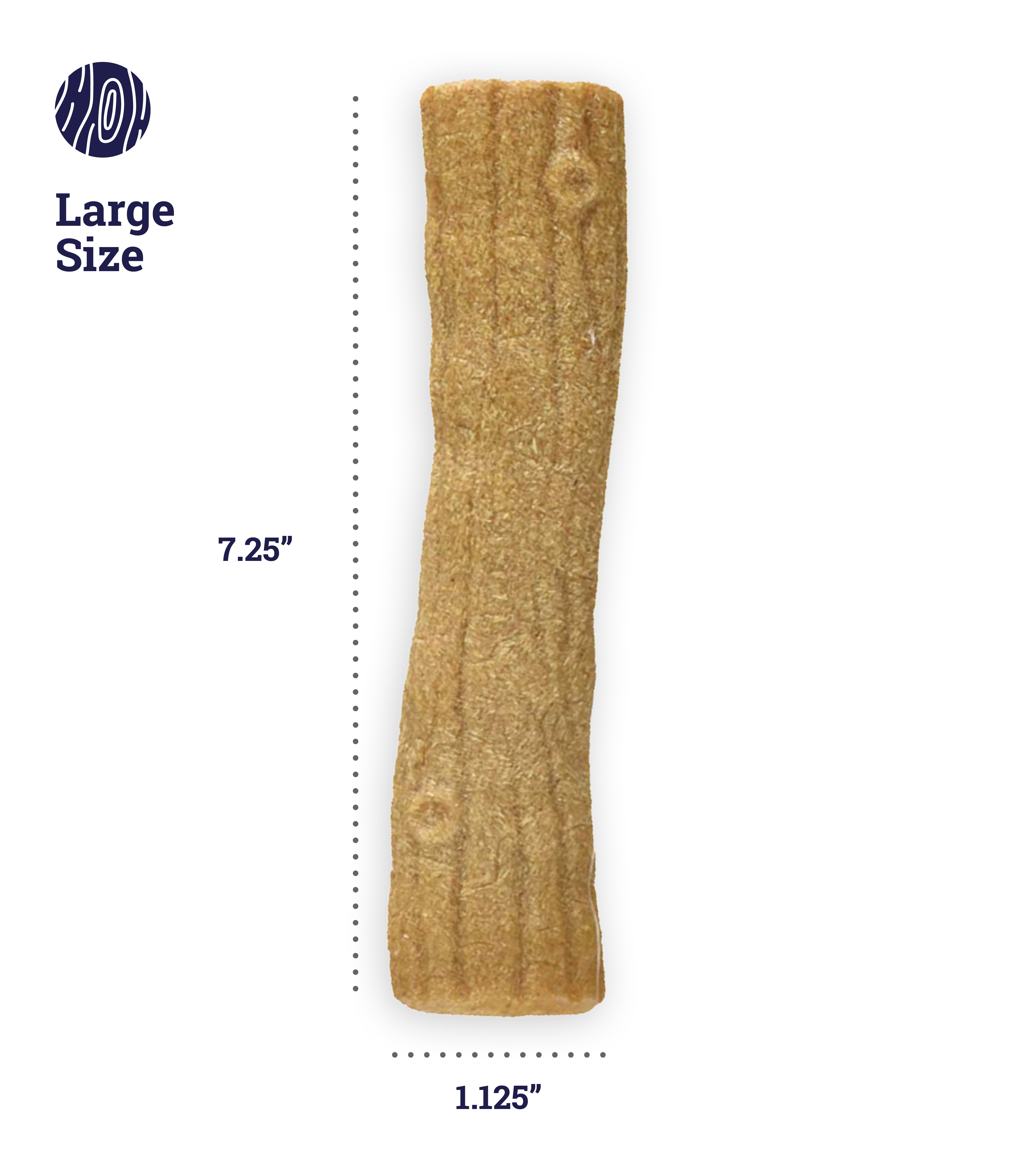 Petstages Ruffwood Natural Dog Treat, Large