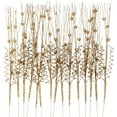 thumbnail image 3 of 16 Pcs Christmas Tree Picks and Sprays,Champagne Gold Glitter Curly Branches,13.78 Inches Long Aritificial Stems Ornaments,Bride Pearl Bouquet Decorative Sticks,Sparkling Wedding Scenery Decoration, 3 of 6