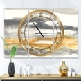 thumbnail image 2 of Designart 'Gold Glamour Direction I' Modern Wall Clock, 2 of 3