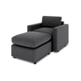 thumbnail image 1 of Sillón Individual Seccional Modular + Otomano | Gris Carbón, 1 of 8